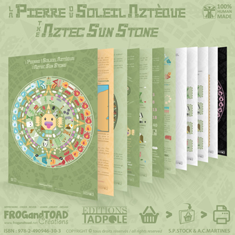 La Pierre du Soleil Aztèque enfants -The Aztec Sun Stone kids - FROGandTOAD Créations